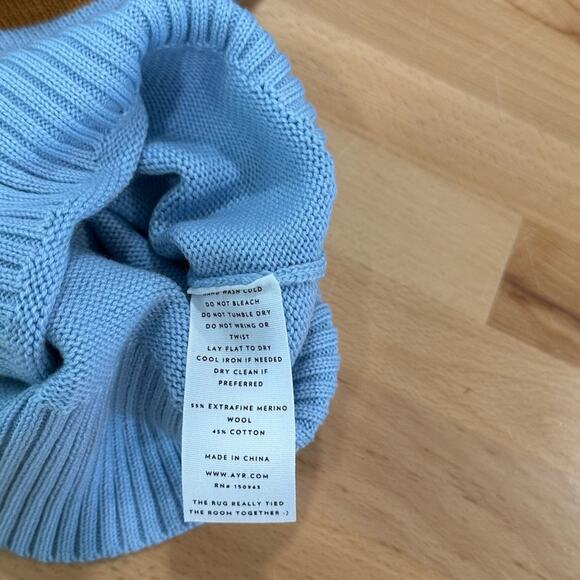 AYR The Yachty Moma Luxury Sweater Mens Purple Orange Blue Striped size Medium - Picture 5 of 7